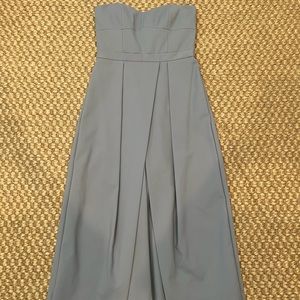 Blue tibi cropped jumpsuit